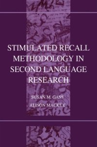 cover of the book Stimulated Recall Methodology in Second Language Research  