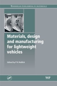 cover of the book Materials, Design and Manufacturing for Lightweight Vehicles