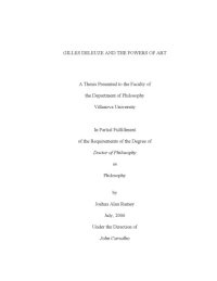 cover of the book Gilles Deleuze and the powers of art  