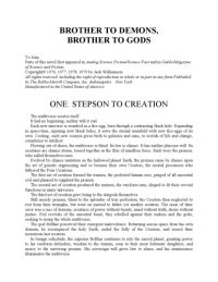 cover of the book Brother to Demons, Brother to Gods  