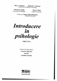 cover of the book Introducere în psihologie  