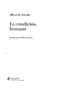 cover of the book La condición humana  