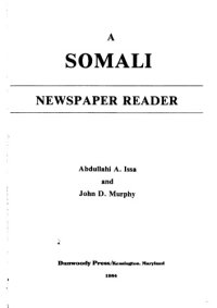 cover of the book Somali Newspaper Reader  