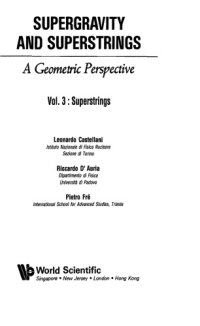 cover of the book Supergravity and Superstrings: A Geometric Perspective, Volume 3: Superstrings  