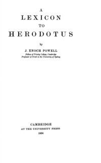 cover of the book A Lexicon to Herodotus  