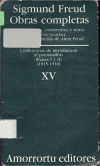 cover of the book Obras Completas tomo 15, (1915-1916) Conferencias de introducción al psicoanálisis (Partes I y II)  