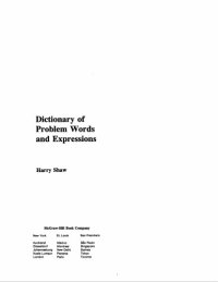 cover of the book Dictionary of problem words and expressions  