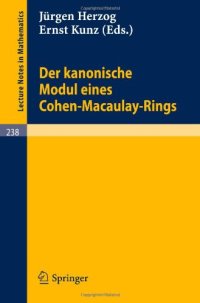 cover of the book Der kanonische Modul eines Cohen-Macaulay-Rings