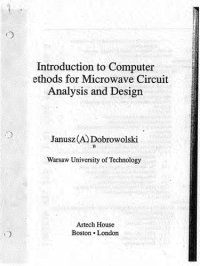 cover of the book Introduction to Computer Methods for Microwave Circuit Analysis and Design (Artech House Microwave Library)  