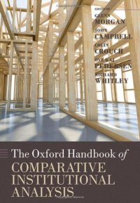 cover of the book The Oxford Handbook of Comparative Institutional Analysis (Oxford Handbooks)  