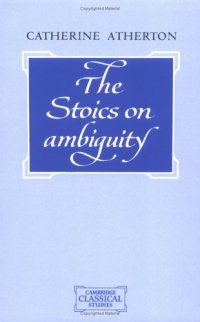 cover of the book The Stoics on Ambiguity