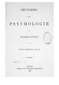 cover of the book Grundriss der Psychologie  