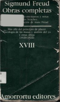 cover of the book Obras Completas - Tomo XVIII Mas Alla del Principio del Placer  