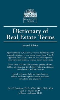 cover of the book Dictionary of Real Estate Terms  