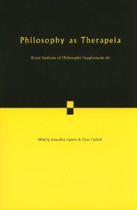 cover of the book Philosophy as Therapeia: Volume 66 (Royal Institute of Philosophy Supplements)  