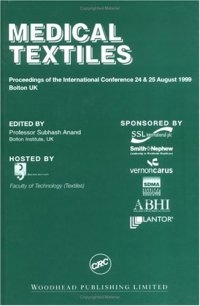 cover of the book Medical Textiles: Proceedings of the Second International Conference and Exhibition  