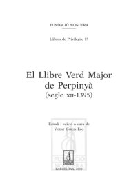 cover of the book El Llibre Verd Major de Perpinyà (segle XII-1395)  