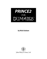 cover of the book PRINCE2 For Dummies  