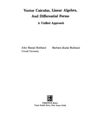 cover of the book Vector Calculus, Linear Algebra and Differential Forms: A Unified Approach  