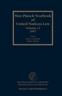 cover of the book Max Planck Yearbook of United Nations Law, Volume 11 (2007)  