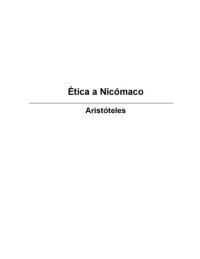 cover of the book Ética a Nicómaco