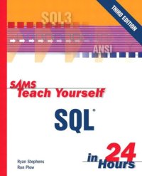 cover of the book Sams Teach Yourself SQL in 24 Hours  