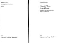 cover of the book Ḥarsūsī texts from Oman: based on the field materials of T.M. Johnstone  