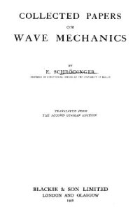 cover of the book Collected papers on wave mechanics