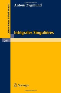 cover of the book Intégrales Singulières