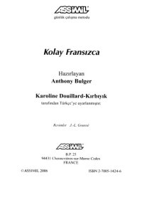 cover of the book Kolay fransizca : Méthode de français à destination des apprenants de langue turque  