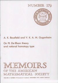 cover of the book On PL De Rham Theory and Rational Homotopy Type (Memoirs of the American Mathematical Society) volume 8 