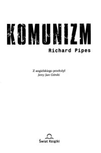 cover of the book Komunizm  