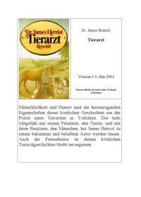 cover of the book Dr. James Herriot, Tierarzt  