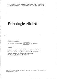 cover of the book Psihologie clinică  