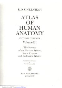 cover of the book Atlas of Human Anatomy vol.III-Nervous System, Endocrine Glands And Sense Organs  