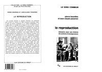 cover of the book La reproduction. Éléments pour une théorie du système d'enseignement  