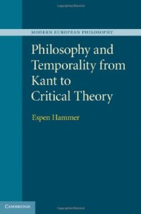 cover of the book Philosophy and Temporality from Kant to Critical Theory  