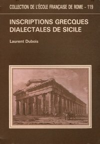 cover of the book Inscriptions grecques dialectales de Sicile: Contribution à l'étude du vocabulaire grec colonial