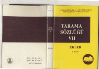 cover of the book Tarama sözlüğü: Ekler  