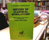 cover of the book History of Classical Scholarship  