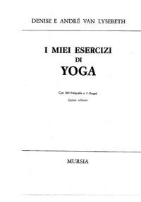 cover of the book I miei esercizi yoga  