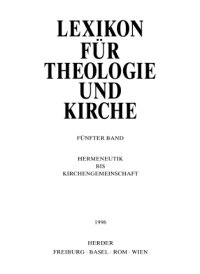 cover of the book Lexikon für Theologie und Kirche (LThK3) - Band 5  