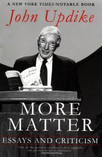 cover of the book More Matter: Essays and Criticism  