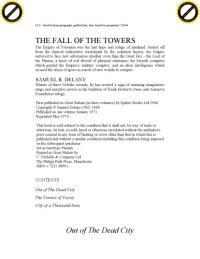 cover of the book The Fall of the Towers (Out of the Dead City, The Towers of Toron, City of a Thousand Suns)  