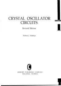 cover of the book Crystal Oscillator Circuits  