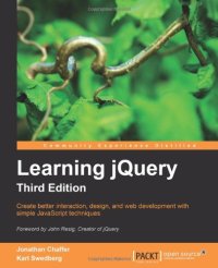 cover of the book Learning jQuery, Third Edition  