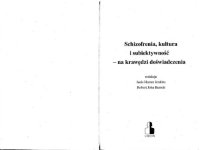 cover of the book Schizofrenia, kultura i subiektywność - na krawędzi doświadczenia  