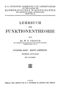 cover of the book Lehrbuch der Funktiontheorie  