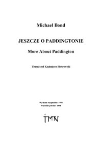 cover of the book Jeszcze o Paddingtonie  