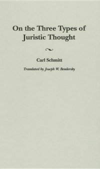 cover of the book On the three types of juristic thought  